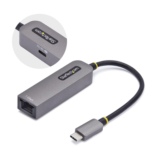 Adattatore di rete Adattatore di rete Startech.Com 1GPD3 USB C ETHERNET USB C Gray (ord.min.1.00 unità)