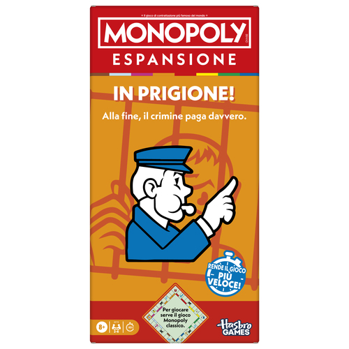 Gioco di società Gioco Hasbro G0719103 MONOPOLY Espansione In Prigione! per (ord.min.1.00 unità)