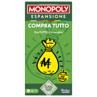 Gioco Hasbro G0720103 MONOPOLY Espansione Compra Tutto per gioco Gioco di società (ord.min.1.00unità)