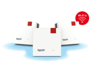 Set mesh Wi Fi Set mesh Fritz! 20003127 MESH SET 1600 3 pack White e Grey (ord.min.1.00 unità)