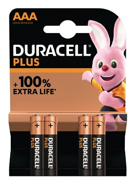 Batteria Ministilo AAA Batteria Ministilo AAA Duracell DU0203 PLUS Power Boost (ord.min.1.00 unità)