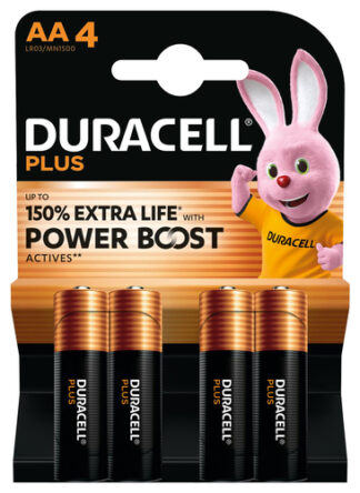 Batteria Stilo AA Batteria Stilo AA Duracell DU0103 PLUS Power Boost (ord.min.1.00 unità)
