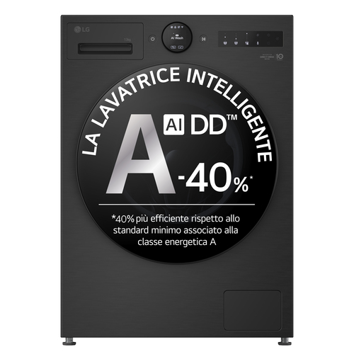 Lavatrice libera installazione Lavatrice Lg SERIE X7 F4X7013TBB Next AI DD Black (ord.min.1.00 unità)