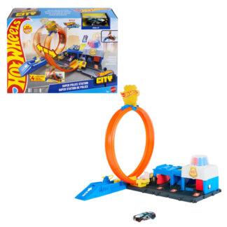 Playset pista Playset Stazione di Polizia Mattel JBM71 HOT WHEELS CITY (ord.min.1.00 unità)