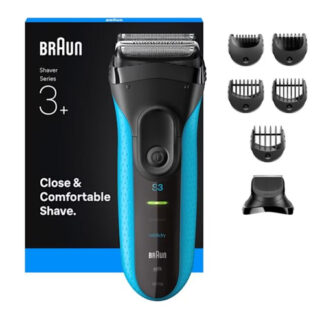 Rasoio barba elettrico Rasoio barba Braun 3010BT SERIES 3+ Blue e Black (ord.min.1.00 unità)