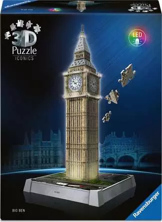 Puzzle Ravensburger 12008025 3D Big Ben Night Edition Puzzle (ord.min.1.00unità)