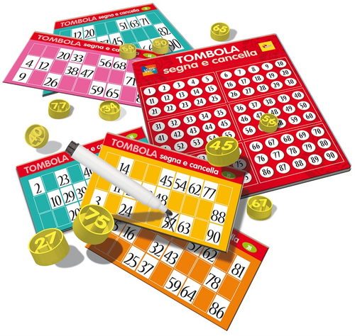 Gioco di società Gioco Lisciani 56996 LUDOTECA Tmbola Magica scrivi e cancella (ord.min.1.00 unità)