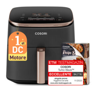Friggitrice ad aria Cosori CAF DC602 KEUR TURBO BLAZE Chef Edition Bla Friggitrice ad aria (ord.min.1.00unità)