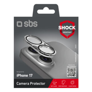 Pellicola protettiva schermo Protezione schermo Sbs TECAMGLIP1763 IPHONE CAMERA LENS PROTECTOR 17 C (ord.min.1.00 unità)