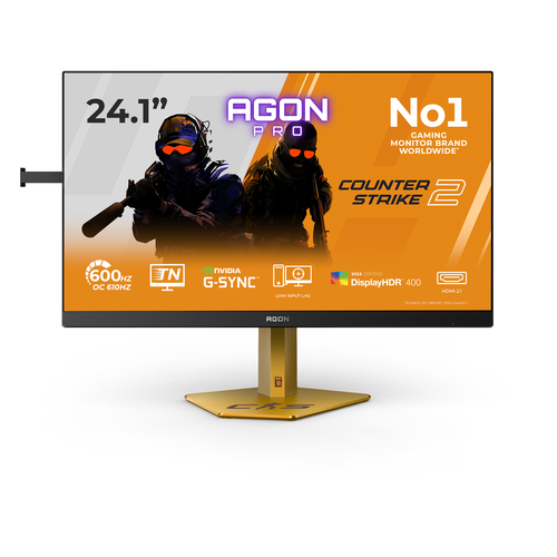 Monitor Monitor Aoc AG246FK6 AGON PRO Black e Gray (ord.min.1.00 unità)