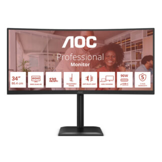 Monitor Monitor Aoc CU34E4CV Curvo Black (ord.min.1.00 unità)