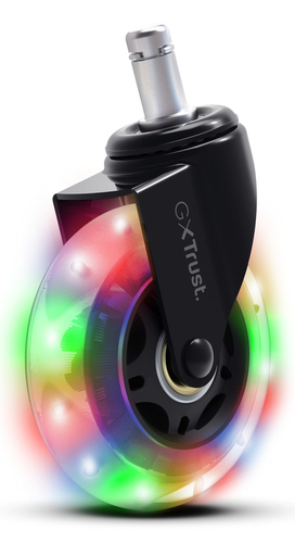 Ricambio originale Ricambio originale Trust 25803 GXT 701 Chair Wheels Led Gel RGB Clear (ord.min.1.00 unità)