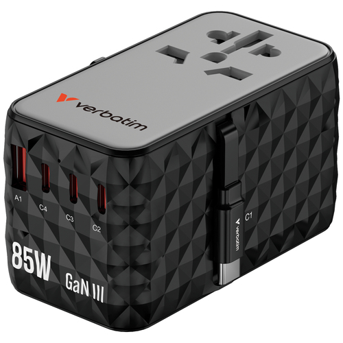 Adattatore da viaggio Adattatore da viaggio Verbatim 32127 Charge n'travel adapter Diamond B (ord.min.1.00 unità)