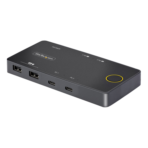 Kvm switch Kvm switch Startech.Com C2 H46 UC2 PD KVM USB C a 2 porte Black (ord.min.1.00 unità)