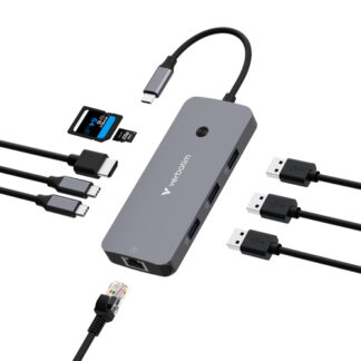 Hub multiporta HUB Verbatim 32152 USB C CMH 09 Gray (ord.min.1.00 unità)