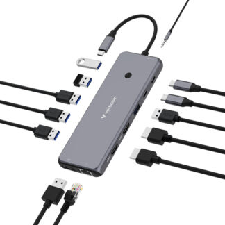 Hub multiporta HUB Verbatim 32153 USB C CMH 13 Gray (ord.min.1.00 unità)