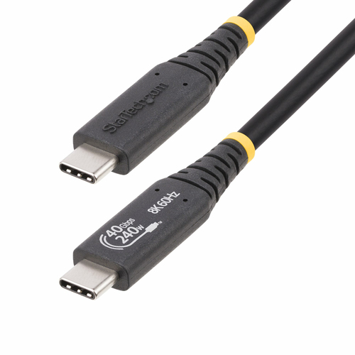 Cavo USB C Cavo USB C Startech.Com 50C 40G USB4 CABLE 240W Black (ord.min.1.00 unità)