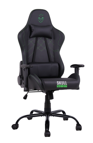Sedia gaming Sedia gaming Skull Factory SF ACC0113 Advance Black e Green (ord.min.1.00 unità)