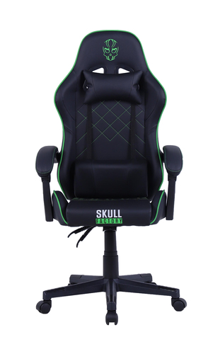 Sedia gaming Sedia gaming Skull Factory SF ACC0112 E Black e Green (ord.min.1.00 unità)