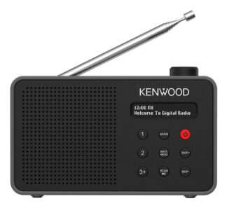 Radio Radio Kenwood CR M25DAB B DAB+ Automatic Safety Alert Black e Grey (ord.min.1.00 unità)