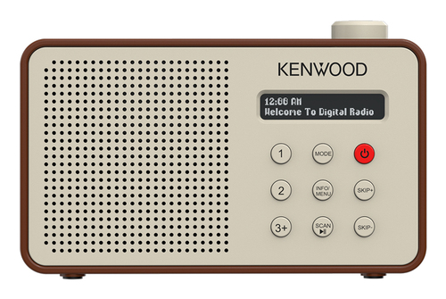 Radio Radio Kenwood CR M25DAB T DAB+ Automatic Safety Alert Moccha (ord.min.1.00 unità)