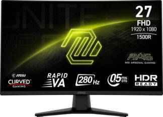 Monitor Monitor Msi MAG 274CXF Curvo Black (ord.min.1.00 unità)