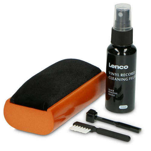 Kit pulizia vinile Kit pulizia vinile Lenco TTA 5IN1 Record Cleaning Kit Orange e Black (ord.min.1.00 unità)