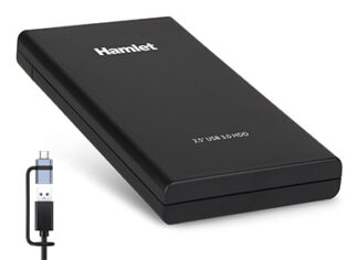 Box esterno hard disk Box esterno hard disk Hamlet HXD25U30 CX 3.0 Mobile Station Black (ord.min.1.00 unità)