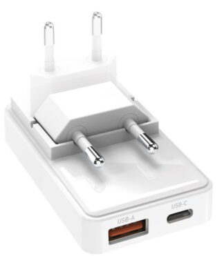 Caricabatterie USB Caricabatterie Sbs TETRGANUSBTCFOLD65W FLEXI WALL CHARGER 65W White (ord.min.1.00 unità)