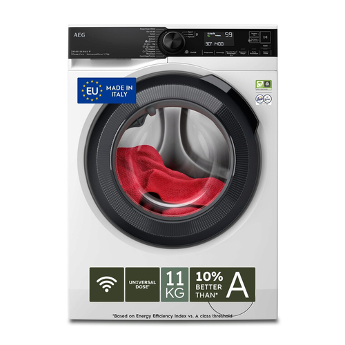Lavatrice libera installazione Lavatrice Aeg 914 505 401 SERIE 8000 LR8H114BY PowerCare White (ord.min.1.00 unità)