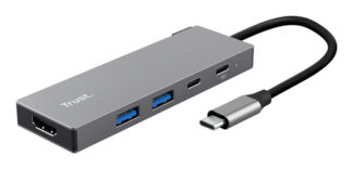Hub multiporta HUB Trust 26062 DALYX USB C Grey (ord.min.1.00 unità)