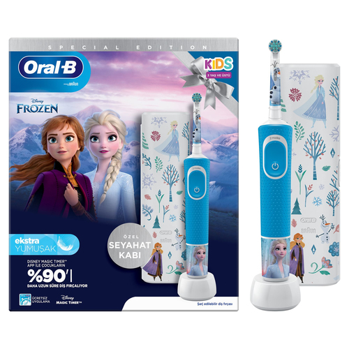 Spazzolino elettrico Spazzolino elettrico Oral B 8006540773178 PRO KIDS Frozen Blue e White (ord.min.1.00 unità)