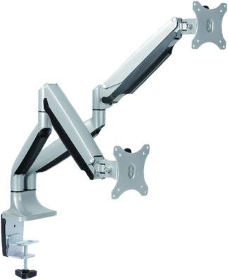 Supporto monitor TV scrivania Itb 17 99 1147 Dual Silver Supporto monitor TV scrivania (ord.min.1.00unità)