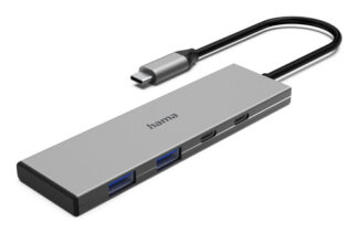 Hub USB Hub USB Hama 00200147 3.2 Gen2 Gray (ord.min.1.00 unità)