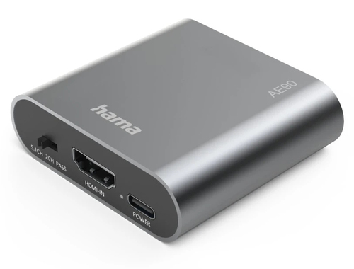 Convertitore audio Convertitore audio Hama 00205100 AE90 HDMI Audio Extractor Gray (ord.min.1.00 unità)
