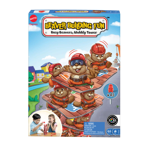 Gioco di società Gioco Mattel HPW60 Castori Costruttori torre traballante (ord.min.1.00 unità)