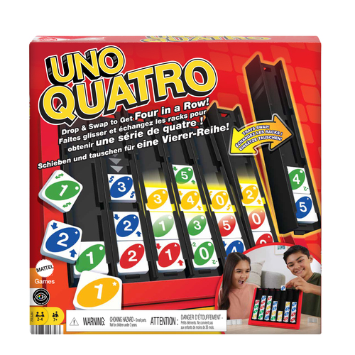 Set carte da gioco Carte gioco Mattel HPF82 UNO Quattro (ord.min.1.00 unità)