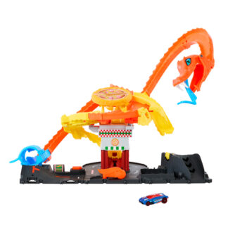 Playset pista Playset Pista Attacco del Cobra in Pizzeria Mattel HTN81 HOT WHEELS CI (ord.min.1.00 unità)