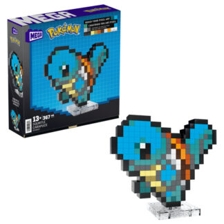 Costruzioni Costruzioni Mega Bloks HTH77 POKÉMON Pixel Art Squirtle con base (ord.min.1.00 unità)