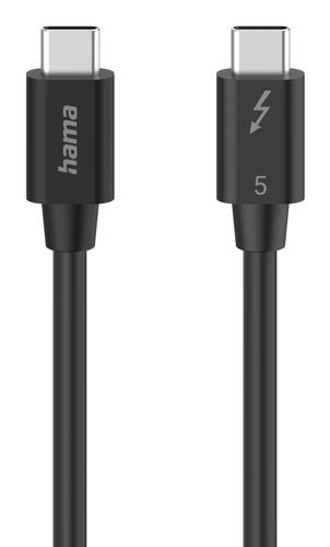 Cavo USB C Cavo USB C Hama 00200796 240W Thunderbolt 5 Black (ord.min.1.00 unità)