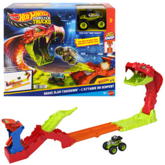 Playset pista Playset Attacco del Serpente con veicolo 1:64 Mattel JJN44 HOT WHEELS (ord.min.1.00 unità)