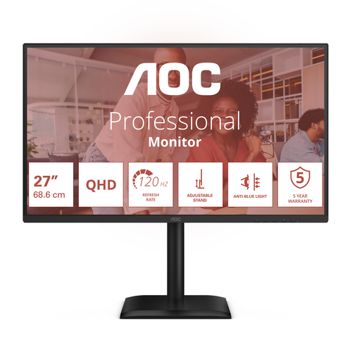 Monitor Monitor Aoc Q27E4U PROFESSIONAL Black (ord.min.1.00 unità)