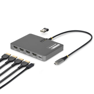 Hub multiporta HUB Startech.Com QUAD USB HDMI ADAPT Quad Monitor Gray (ord.min.1.00 unità)
