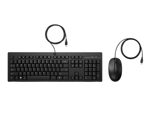 Tastiera e mouse Tastiera e mouse Hp AX2Y7AA 225 Black (ord.min.1.00 unità)