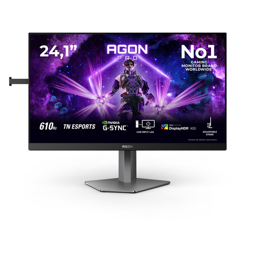 Monitor Monitor Aoc AG246FK6 AGON PRO Black e Gray (ord.min.1.00 unità)