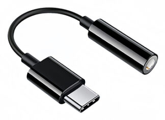 Adattatore audio Adattatore audio Hamlet HHEADA DC USB C a Mini  Jack 3,5mm Black (ord.min.1.00 unità)