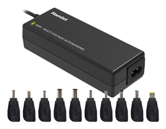 Alimentatore notebook Alimentatore Hamlet XPWNB 9010T Compact Autosensing Black (ord.min.1.00 unità)