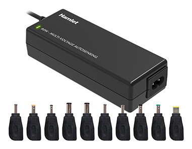 Alimentatore notebook Alimentatore Hamlet XPWNB 9010T Compact Autosensing Black (ord.min.1.00 unità)