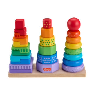Prime attività Gioco prima infanzia Fisher Price HXT76 Set gioco 3 piramidi cercaform (ord.min.1.00 unità)