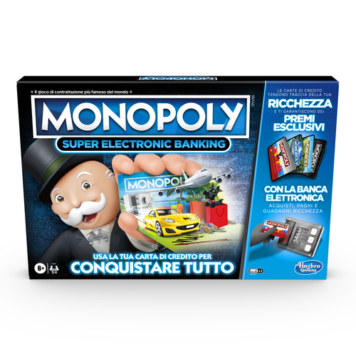 Gioco di società Gioco Hasbro E8978 MONOPOLY Super electronic bankin (ord.min.1.00 unità)